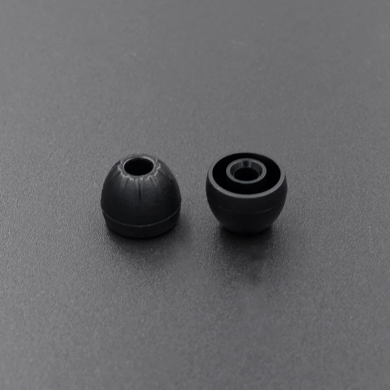 In-Ear Earcaps Eartips Earplugs silicone (3pairs black） - Image 4