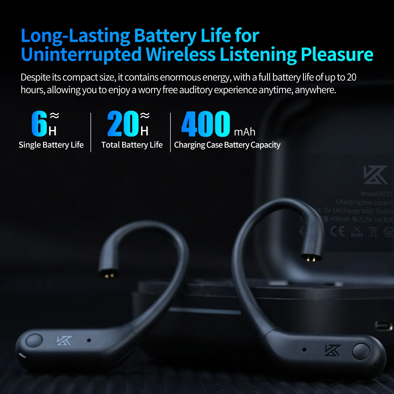 KZ AE01 Bluetooth Earhook - Image 4