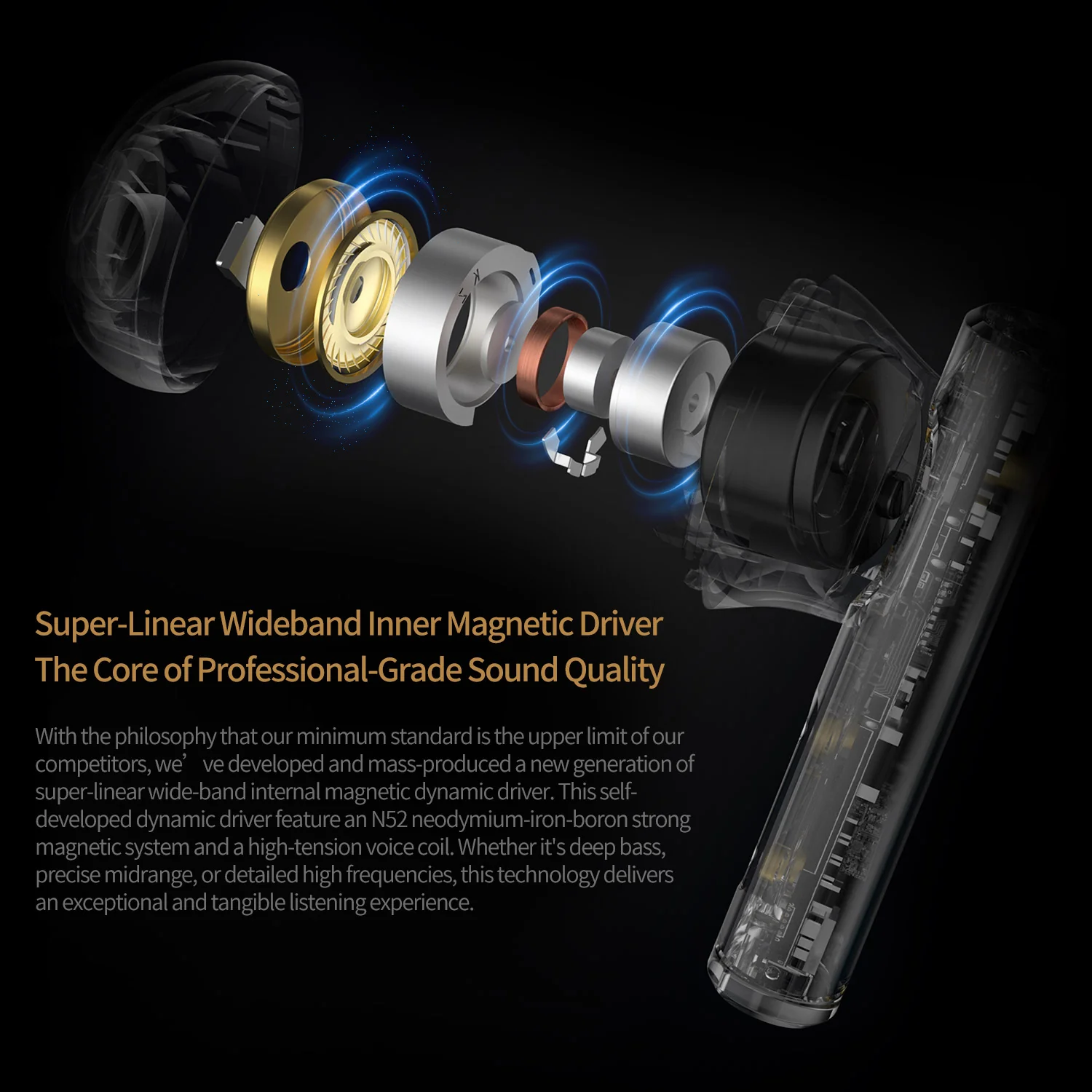 KZ Carol Wireless Earbuds Active Noise Cancelling Built-in 6 Mic Bluetooth Earphones - Image 4