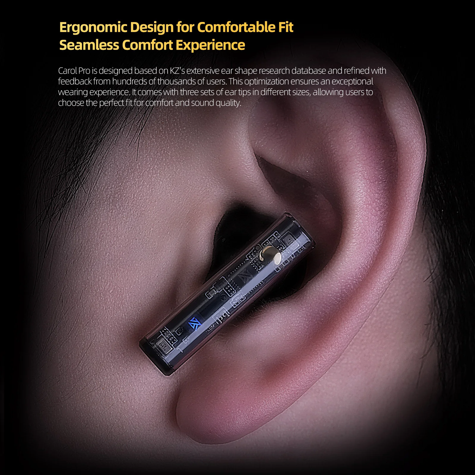 KZ Carol Pro ANC Wireless Earbuds - Image 8