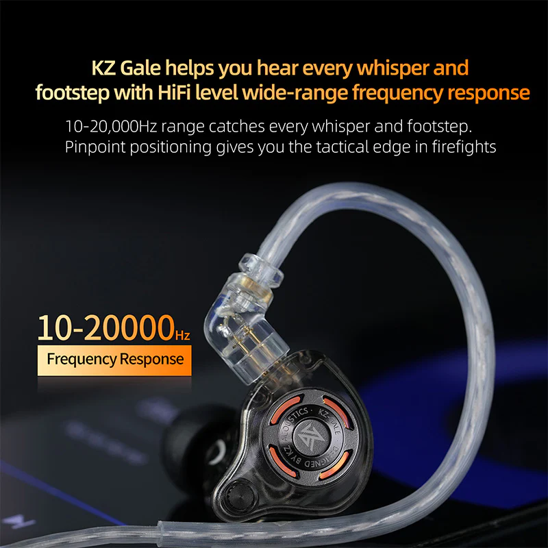 KZ Gale Hi-Fi Gaming Earbuds - Image 7