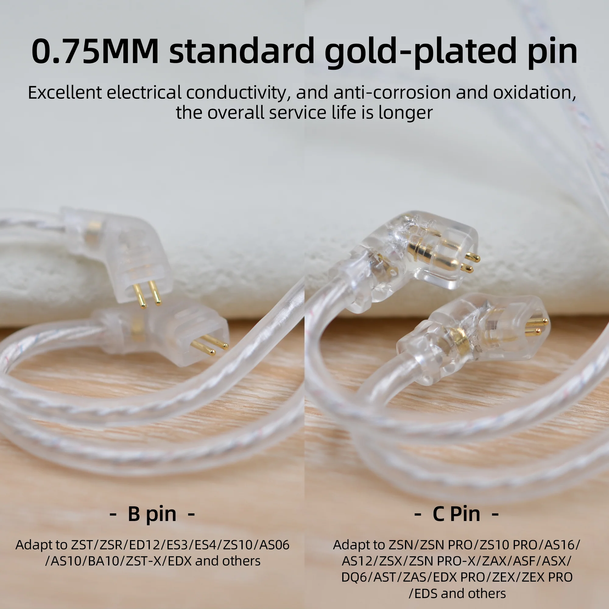 Silver plated Upgrade Earphone Cable - Image 4